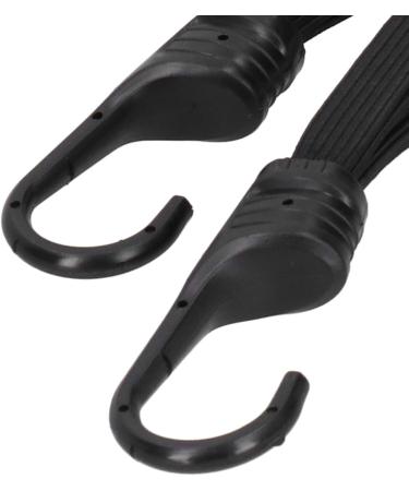 Luggage Hook Elastic Rope Elastic Rope Fixing Strap 2 Hooks Bungee Cord for Motorcycle Helmet Luggage Holding Rubber Black - Buy Online on GoSupps.com