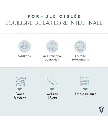 Probiotique Flore Intestinale - 7 souches dont Lactobacillus & Bifidobacterium - 28 Milliards d'UFC/jour - Transit & Microbiote Intestinal - 60 G lules V g tales Fabriqu en France - Vitavea - Buy Online on GoSupps.com