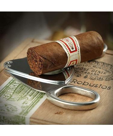 Cigar Cutter Accessories Double Edge Cigar Krupp Stainless Steel Cigar Scissors Portable Multi-Function Cigar Sharp and Smooth(Silver) - Buy Online on GoSupps.com
