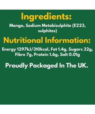 GoodFoodDelivered Dried Mango Strips 1kg Premium Quality - All Natural Juicy & No Added Sugar - Perfect for Healthy Snacking - Buy Online on GoSupps.com