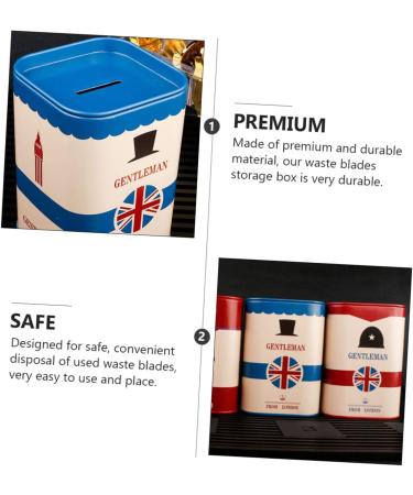 Solustre 4 Blade Recycling Box - Eco-Friendly Waste Container for Razor & Eyebrow Blades | Safe Storage & Disposal Solution - Buy Online on GoSupps.com