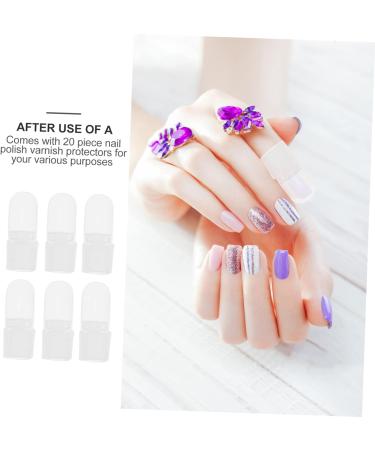 minkissy 40 Pcs Nail Case Hat Protector Para U as Nail Protector Nail Polish Soak off Nail Varnish Tip Peel Polish Barrier Manicure Art Varnish Protector Nail Polish Varnish Shield 4x2cmx2pcs As Shownx2pcs - Buy Online on GoSupps.com