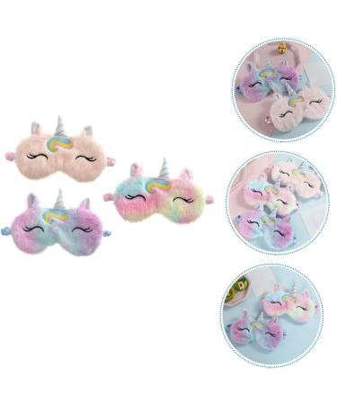 3pcs Unicorn Eye Patch Set - Travel and Sleeping Eye Mask, Animal Eye Shades and Blindfold for Chrismas Gifts - Buy Online on GoSupps.com