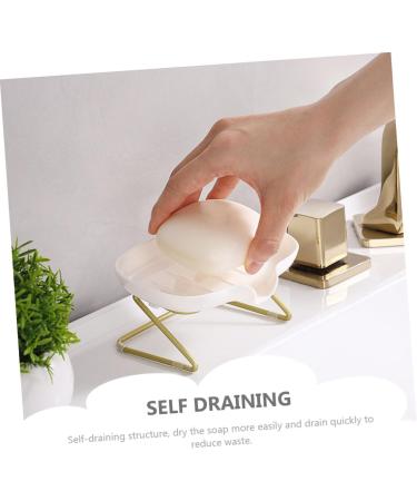 Anneome 1set Soap Drain Box Bar Soap Holder Travel Soap Holder Soap Drainer Soap Drip Kitchen Soap Rack Soap Case Ceramic Travel Container Sink Soap Holder Draining Soap Drain Rack Pp Tray - Buy Online on GoSupps.com