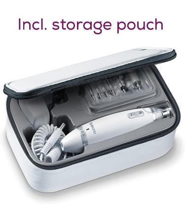 Beurer MP62 Electric Nail File Set | 10 Attachments | Precision Light Fast Rotation | UK Plug | Storage Bag - Buy Online on GoSupps.com