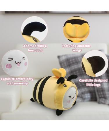 JOYRAVO 2-in-1 Kids Travel Pillow - Adorable Yellow Bee Plushie Neck Pillow for Comfort on Airplane & Trips - Buy Online on GoSupps.com