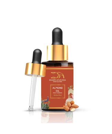 Almond Essential Oil with Dropper - 100% Pure Natural Undiluted and Plant Based - Premium Grade Aromatherapy for Skin & Hair Care, and Massage - 30ml (30, Almond) almond 1 Fl Oz (Pack of 1)