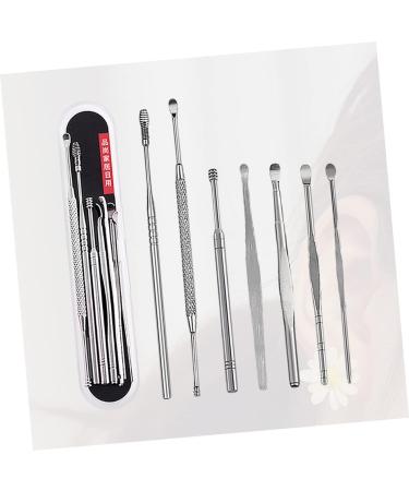 KALLORY 7pcs Ear Picking Tool Set - 3 Sets Spring Ear Cleaning Tools - Silver Ear Care Set 12x1x1cm - Buy Online on GoSupps.com