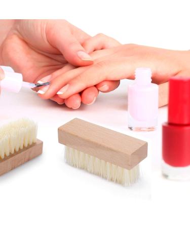 4 Pcs Wooden Nail Brush - Non-Slip Scrub Brush for Fingernail and Toe Cleaning - Buy Online on GoSupps.com