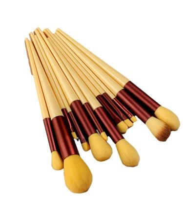 Dajidafu Stand Out Vibrant And Stylish Beauty Brush Set Makeup Lovers Plastic Portable Makeup Brush Set Powder Blusher Brush Cheese yellow