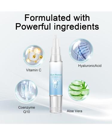 Gum Shield Therapy Gel Gum Gel Gum Shield Therapy Gel and Whitening Instant Teeth Whitening Essence Pen Deeply Cleaning Gums Enhances Overall Gum Health(3PCS) - Buy Online on GoSupps.com
