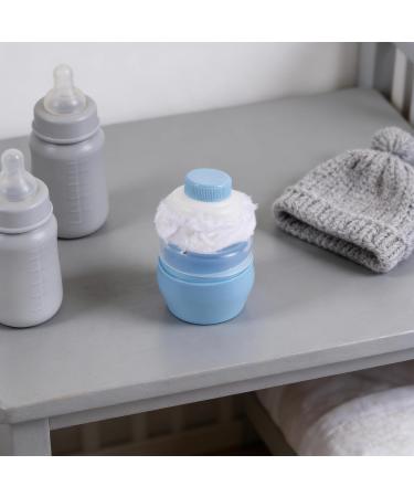 Lot de 2 Bo tes Poudre Portables avec Houppettes Douces Bleu Ciel Conteneurs Rechargeables pour B b Applicateurs Compacts pour Soin Peau pour Voyages et Usage - Buy Online on GoSupps.com