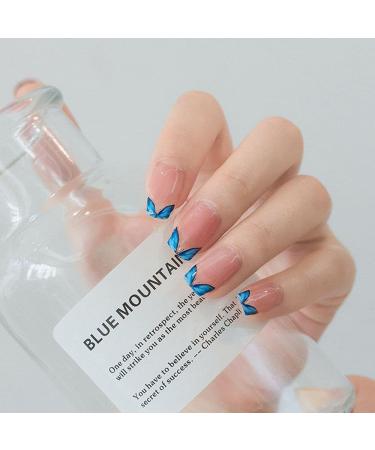 1 Sheet DIY Salon Multi Styles Nails Beauty 5D Nail Art Sticker Nail Art Decorations Self-adhesive Back Glue Butterfly-shape Nail Sticker(Style 03) - Buy Online on GoSupps.com