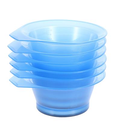 Beaupretty 6 pi ces Bols Transparents pour Teinture Cheveux Outil de Coiffure Professionnel Bol M langeur R utilisable Plastique Accessoires Indispensables pour Salon et Couleur Al atoire