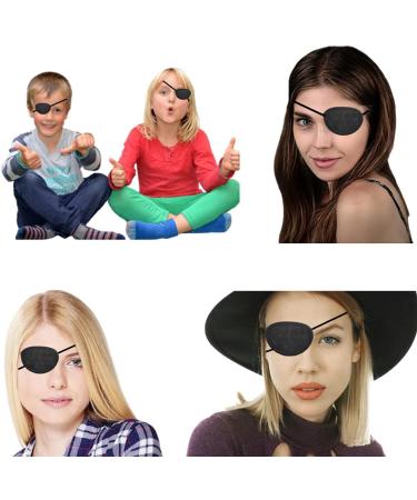 Monocular Black Eye Patch - Washable Medical Eye Patch for Amblyopia & Pirate Costume | Ideal for Adults & Children - Buy Online on GoSupps.com