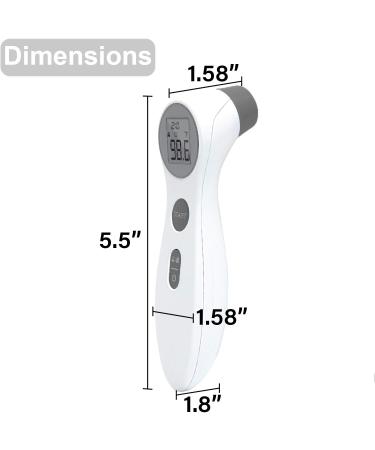 Non-Contact Infrared Forehead Thermometer for Children and Adults - Accurate Temperature Measurement - Buy Online on GoSupps.com