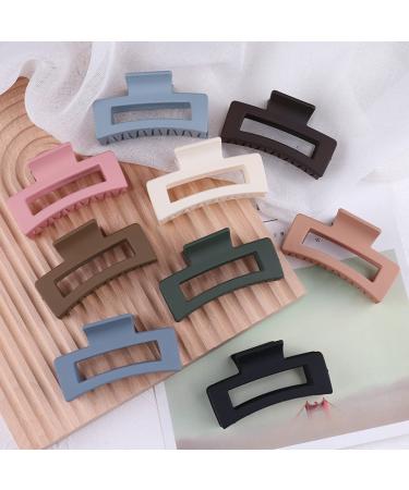 Multicolor Statement Acrylic Hair Clip - Large Rectangle Resin Claw for Women and Girls - Buy Online on GoSupps.com