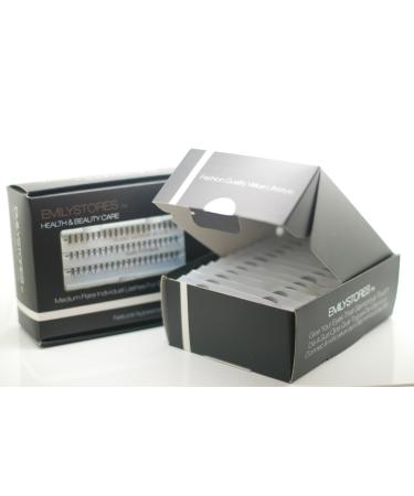 EMILYSTORES 12 Packs Natural Individual Eyelashes - Long 14mm Black Eye Extensions Flare Knotted Lashes for Stunning Look - Buy Online on GoSupps.com