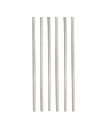 Signature Tumblers Reusable Thick-Wall Straws 6pc, Clear