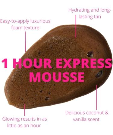 Skinny Tan Express Mousse - 1 Hour Hydrating Self Tan with Coconut Water - 150ml | Vegan & Cruelty Free - Buy Online on GoSupps.com