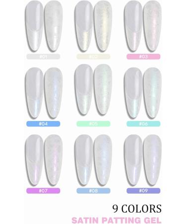 Gradient Dab Gel - 9-Pocket Palette Nail Styling Supplies | Solid gel glue for artistic manicures at home for travel parties or use by nail art enthusiasts - Buy Online on GoSupps.com