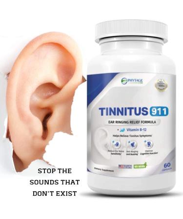 Tinnitus 911: Ear Ringing Relief Supplement - 60 Capsules - Buy Online on GoSupps.com