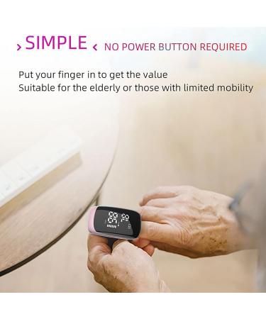 Buy Pulse Oximeter - Accurate Blood Oxygen Meter Rechargeable Fingertip Oximeter for Sports | Fast SpO2 Readings (Pink) - International Shipping Available - Buy Online on GoSupps.com