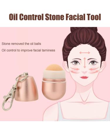 Oil Absorbing Volcanic Pink Facial Roller | Skin Oil Control Massage Tool for Radiant Skin - Buy Online on GoSupps.com