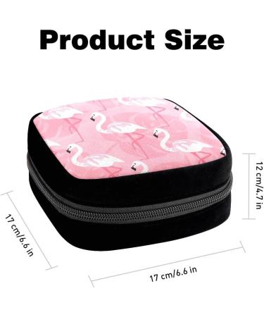 GIAPB Period Bag - Flamingo Color Sanitary Napkin Storage & Makeup Pouch - Buy Online on GoSupps.com