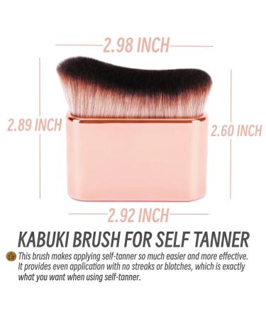 Self Tan Brush Kabuki - Best Body Makeup Brush for Self Tanner & Tanning Mousse | Liquid Foundation & Bronzer Applicator - Buy Online on GoSupps.com