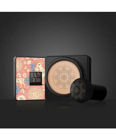 Mushroom Head Air Cushion Foundation CC Cream Water Feeling Flawless BB Cream Moisturizing Oil Control Lightweight & Smoothing Natural Concealer Gifts for Girl(Natural) 20 g (Pack of 1) Natural - Buy Online on GoSupps.com