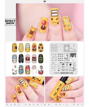 Kad's Nail Art Stamp Template IM025 - Cute DIY Design for Manicure | Picture Plate & Stamp Plate for Nail Art | International Shipping Available - Buy Online on GoSupps.com