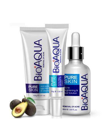 BIOAQUA 3in1 Face Acne Scar Removal Spots Oil Cream Scar Blemish Marks Moisturizing Oil 100g+30g+30ml