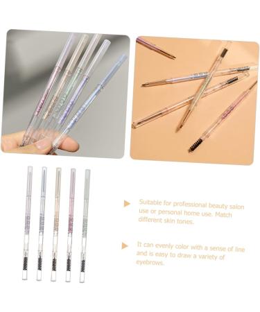 Healeved 5pcs Brow Pencils with Brush Brown Eyebrow Pencil Thin Eyebrow Pencil Eyebrow Makeup Tools Paste - Buy Online on GoSupps.com