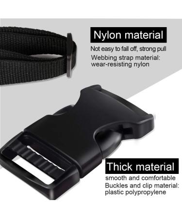 YGDZ Buckles Strap Set 10 Yards 1 Inch Nylon Webbing Strap with 20 Set Side Release Plastic Buckles for Luggage Strap Backpack Repairing Black One Side Adjustable - Buy Online on GoSupps.com