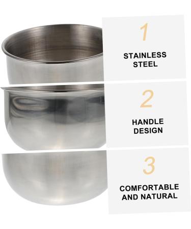 7 Pcs Stainless Steel Shaving Soap Bowl Set for Men - Premium Quality Grooming Essentials - Buy Online on GoSupps.com