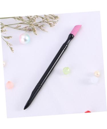 minkissy Manicure Tools Nail Tools Nail Polish Pens Nail Art Pusher Metal Cuticle Pusher Cuticle Pushers Nail Engraving Pen Nail Polished Pen Care Grinding Stick Handle Black - Buy Online on GoSupps.com