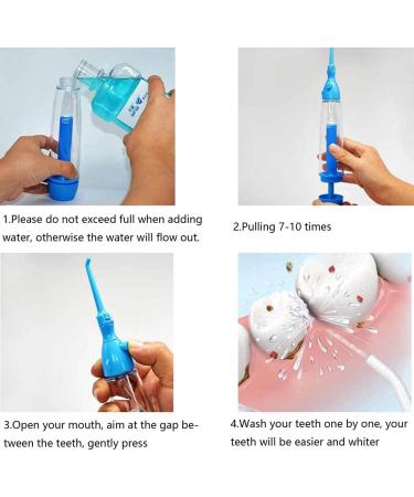 Portable Water Flosser for Effective Dental Hygiene - Jet Cleaning & Oral Irrigator for Teeth Mouth & Dentures - Buy Online on GoSupps.com