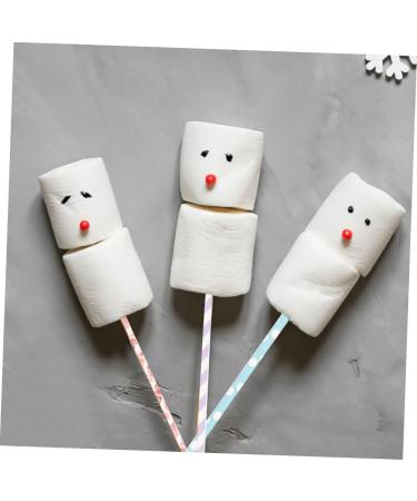 Mikinona 50pcs Marshmallow Stick Chocolate Candy Lollipops Candy Bars Lollipop Sticks Lollipop Packing Sticks Marshmallow Holder Sticks Manual Stirring Rod Chocolate Stick Dedicated Paper - Buy Online on GoSupps.com