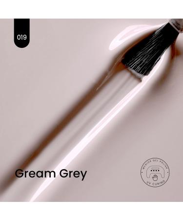 MEGIOR Grey Gel Nail Polish 15ml Cream Grey Gel Polish 1PCS Soak Off UV LED Nail Gel Polish for Nail Art Manicure Salon DIY Home for Women Girls Nails - Buy Online on GoSupps.com