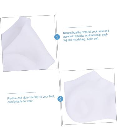 POPETPOP 1 Pair Protective Socks Moisturizing Socks Feet Moisturizer Socks Womens Socks Preserve Sock Feet Care Sock for Rough Skin Feet Treatment Foot Skin Sock Foot Care White Aloe - Buy Online on GoSupps.com