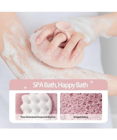 Super Soft Sunflower Suction Cup Bath Ball - Exfoliating Loofah Sponge for Men & Women - 4 Pack | Best Shower Cleaning Brush - Buy Online on GoSupps.com