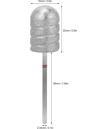 Nail Mill Bits Stainless Steel Pedicure Nail Drill Bits Foot Dead Skin Removal Polishing Head Accessories Professional Remove Gel Acrylic Cuticle Nail File Bit for Manicure Pedicure(B3F) - Buy Online on GoSupps.com