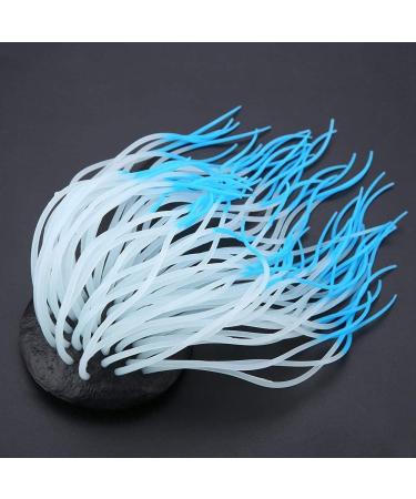 Buy Luminous Blue Sea Anemone Coral Ornament | Artificial Silicone Aquarium Decoration - Buy Online on GoSupps.com