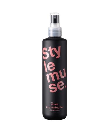 ATS Stylemuse Shiny Holding Fixer Volumizing Maximum Hold Shiny Finish and Fast Drying Non-Aerosol Spray 8.45 fl.oz. 250ml For All Hair