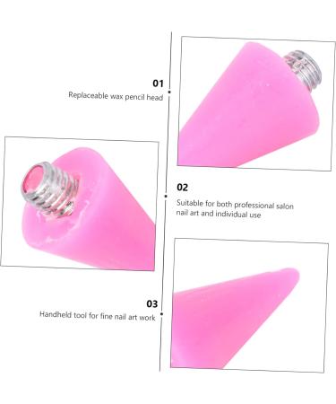 Healeved 9 Pcs Manicure Dotting Tools Studs Picker Wax Heads Wax Rhinestone Picker Wax Pencil for Rhinestones Wax Rhinestones Picker Dual Diy Jewel Picker Dotting Pen Point Acrylic Pink - Buy Online on GoSupps.com