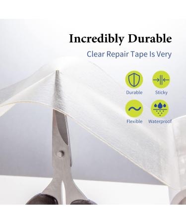 TiGilt Vinyl Repair Tape Tenacious Clear Patch Repair Tape RV Awning Fabric Tape Canvas Tarp Canopy Tent Sail Boat Cover Pop Up Camper Air Mattress Patch Kit - Waterproof Tape  1 Roll  3.3ft 1 Roll of 3.3FTx3" - Buy Online on GoSupps.com