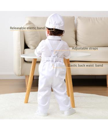 Booulfi Baby Boy's Christening Baptism Outfit Set | 5-Piece Suit, Long Sleeve | 9-12 Months White - Buy Online on GoSupps.com