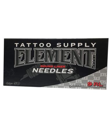 Element Tattoo Supply 9RL Tattoo Needle Round Liner - Box of 50 - Buy Online on GoSupps.com