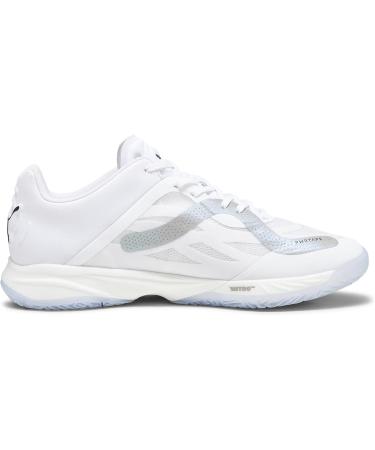 PUMA Men's Accelerate Nitro SQD Indoor Sports Shoes - Size 44 EU | White Black Concrete Gray | International Shipping Available - Buy Online on GoSupps.com